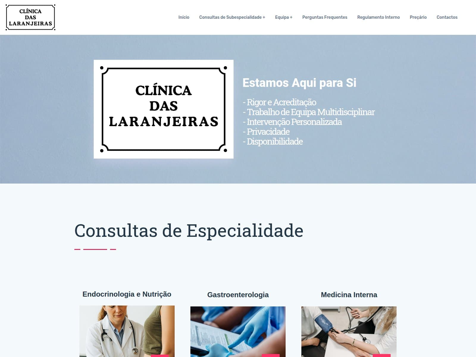 Screenshot de Clínica das Laranjeiras