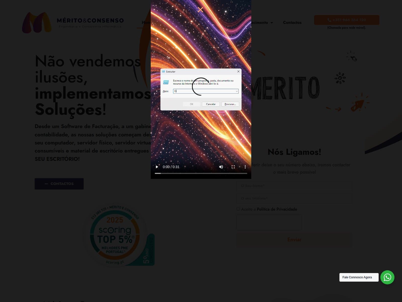 Screenshot de Mérito Consenso