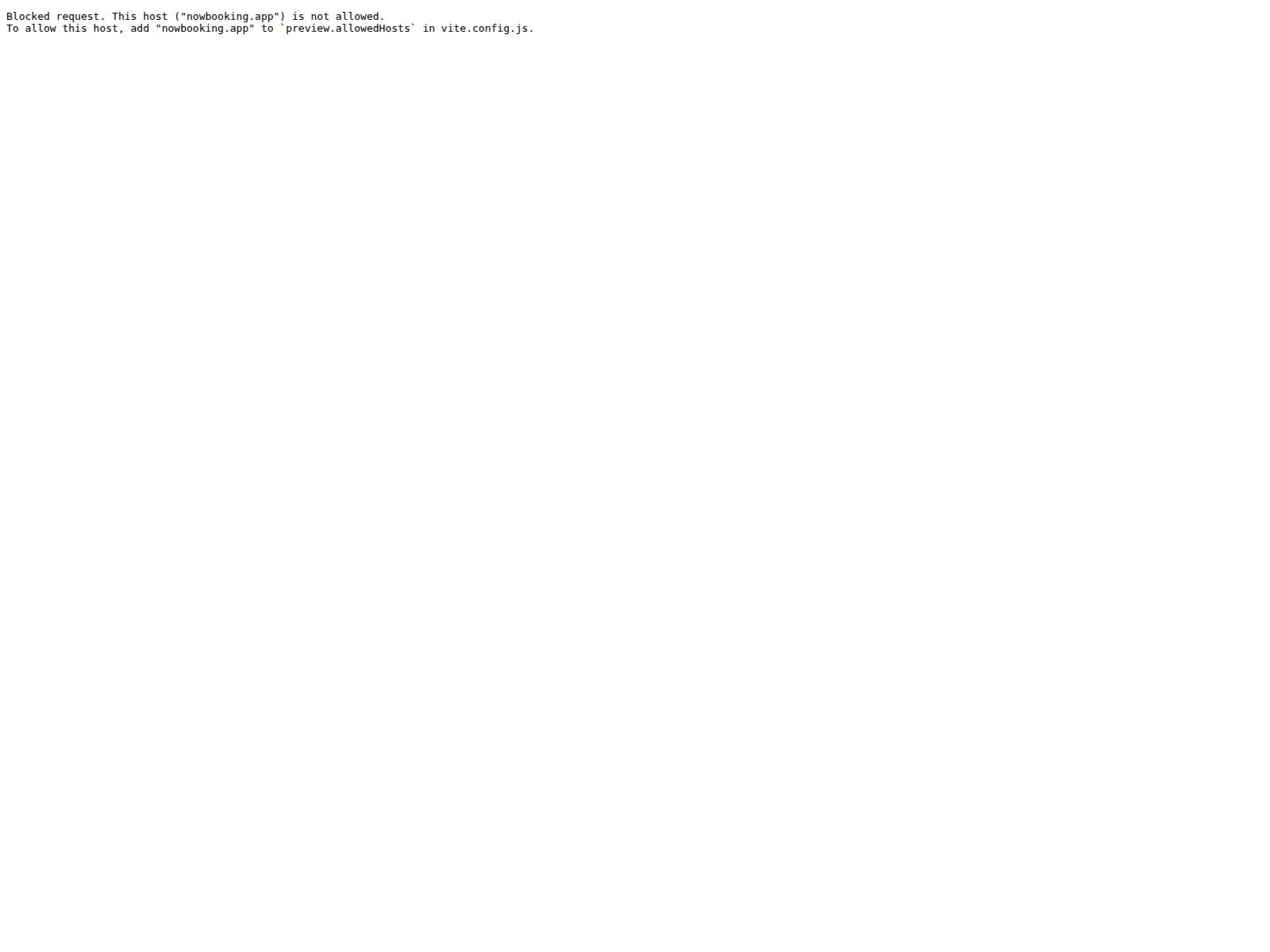 Screenshot de NowBooking