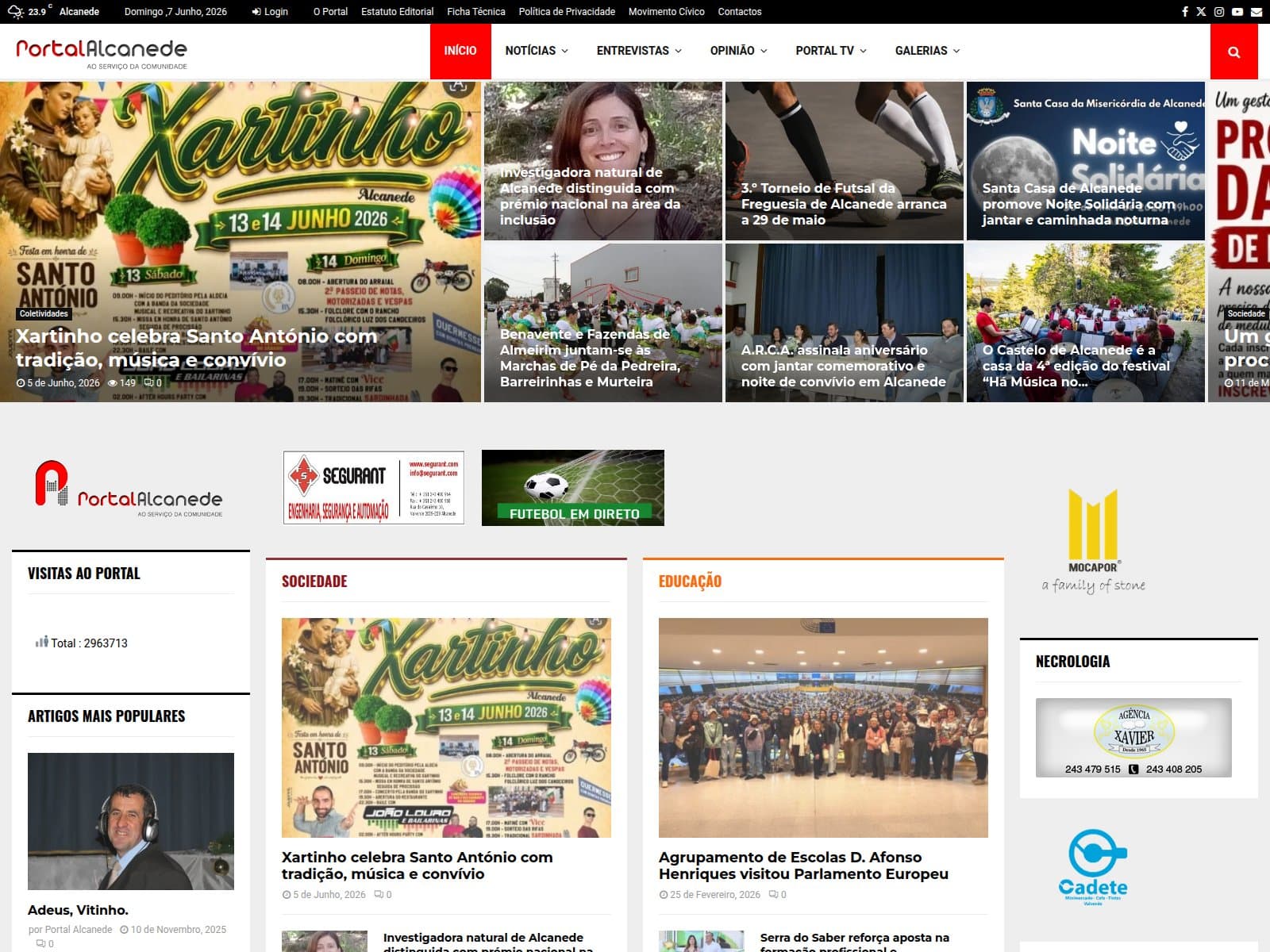 Screenshot de Portal Alcanede